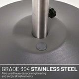 US Weight 80LB Capacity Fillable Freestanding Umbrella Base