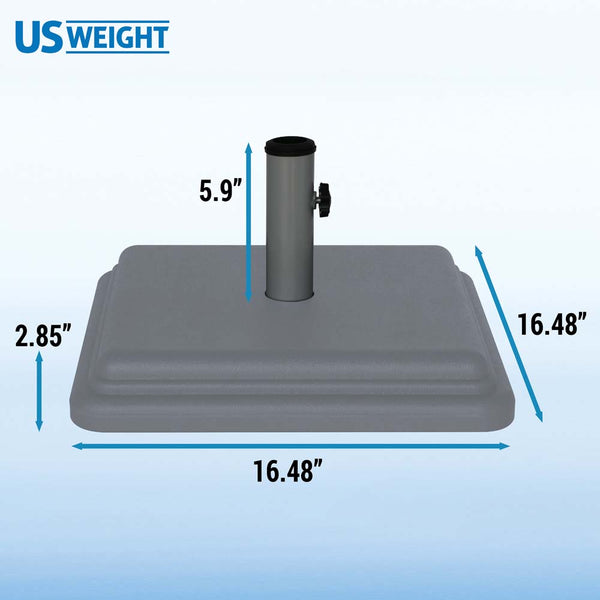 US Weight 40-Pound Umbrella Base With Stem