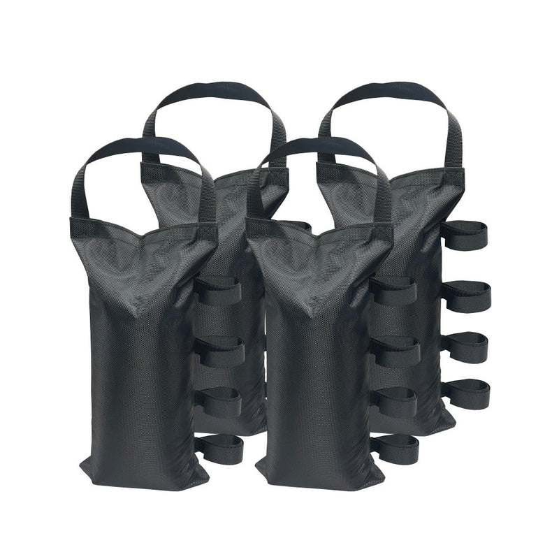 US Weight U0067 Economy Fillable Canopy Weight Bags, Black, 4pk