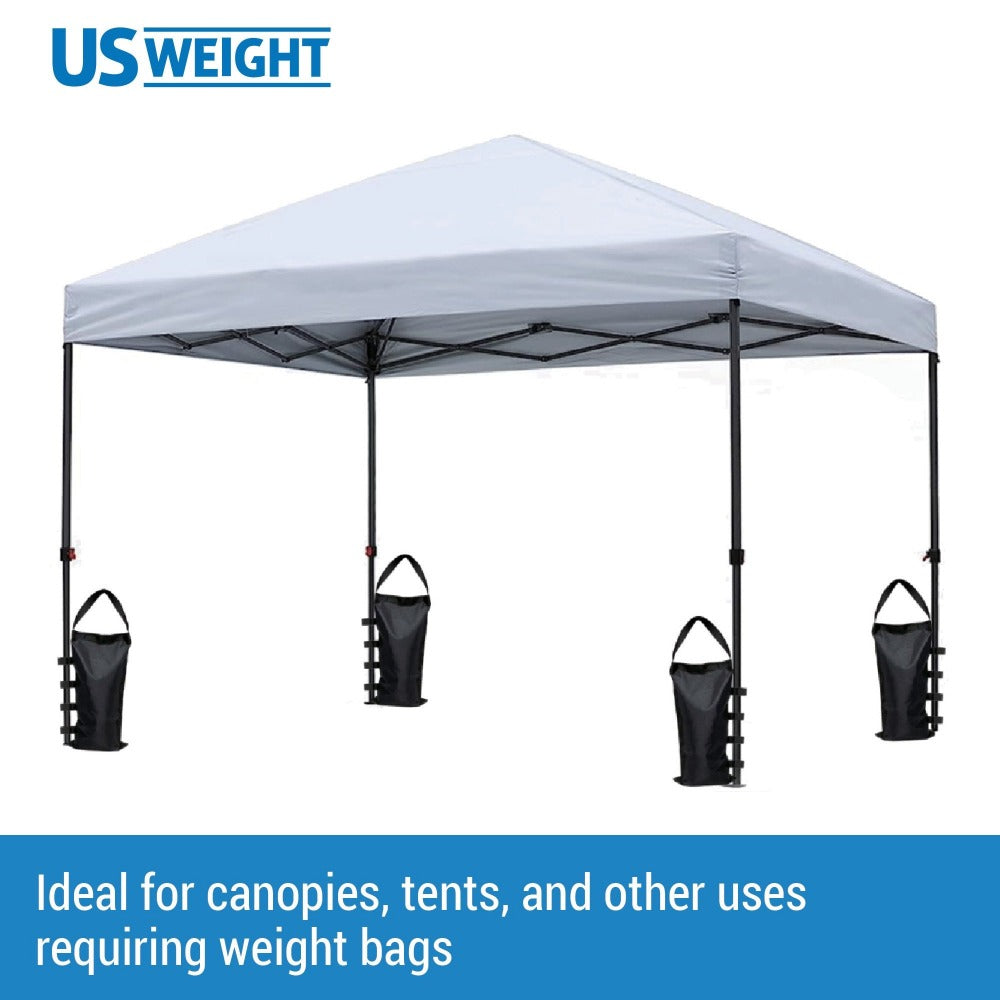 US Weight Economy Black Fillable Canopy Weight Bags 4 Pack