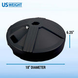 US Weight 50 LB Umbrella Base - Black - Empty photo 2