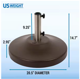 US Weight 80 LB Free Standing Umbrella Base