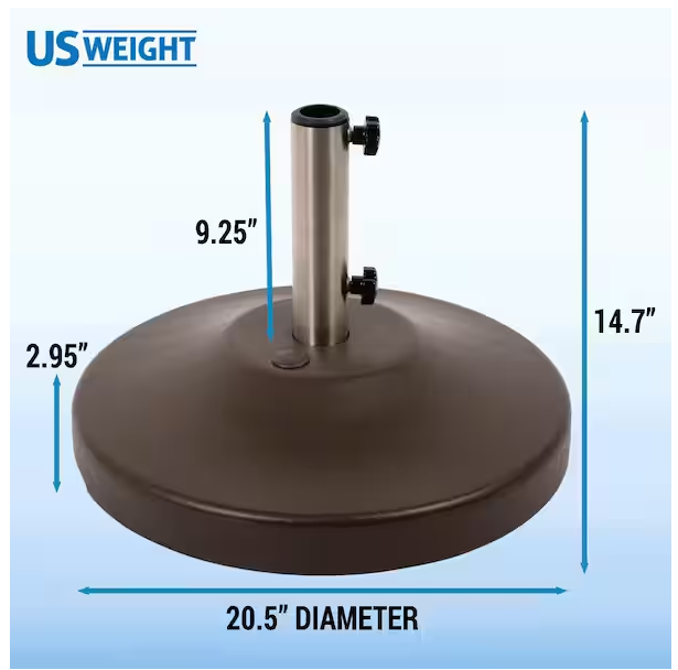 US Weight 80 LB Free Standing Umbrella Base