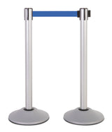 US Weight Premium Stanchion - Silver - 7.5' Blue Belt photo 1