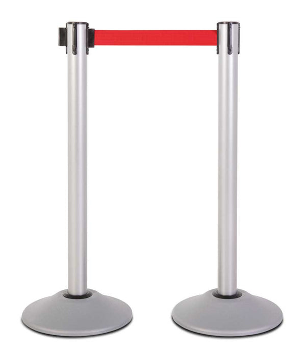 US Weight Premium Stanchion - Silver - 7.5' Red Belt photo 1