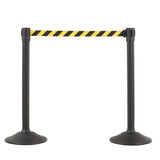 US Weight Sentry Stanchion - Black - 6.5' Yellow/Black Belt photo 1