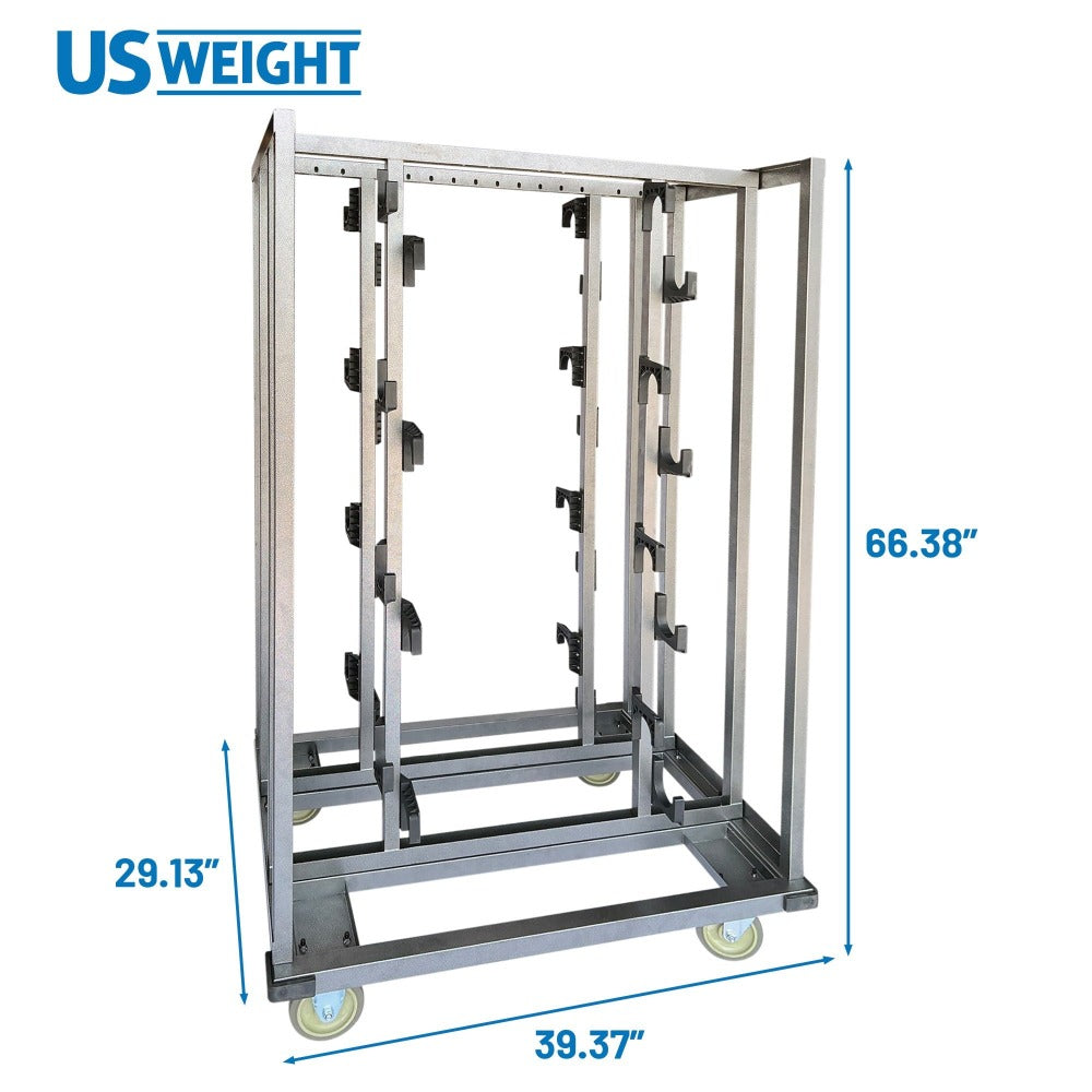 US Weight Crowd Control Stanchion Cart