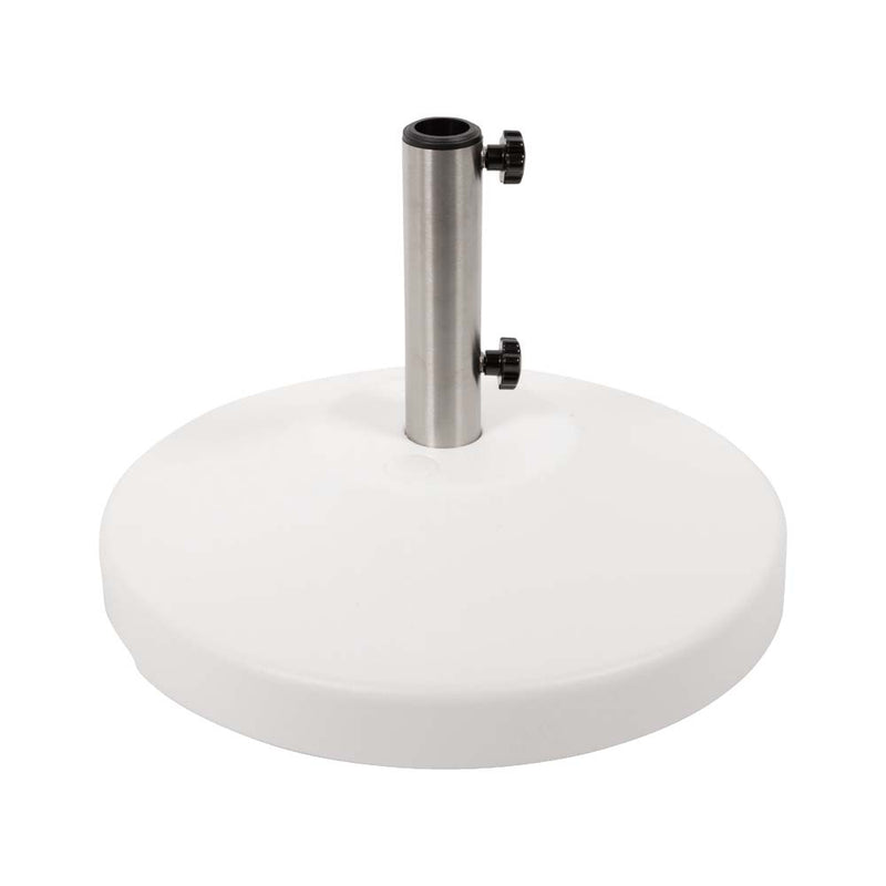 US Weight 80 LB Free Standing Umbrella Base - White - Empty photo 1