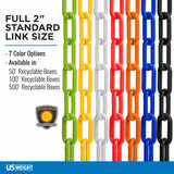 US Weight Sun Shield Orange Plastic 2" Chain - 100 ft photo 6