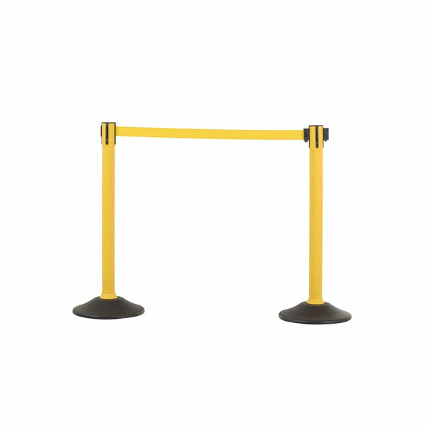 The Sentry Stanchion 6.5’ Yellow Belt – 2 pack from US Weight for Stanchions and Barriers compared to Crowd Control Warehouse, in Yellow. 