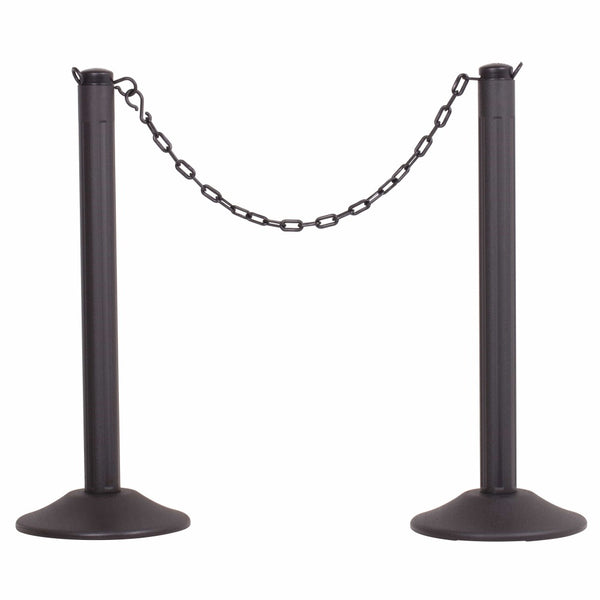 US Weight ChainBoss Stanchion - Black - Black Chain - Fillable Base photo 1
