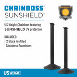 US Weight ChainBoss Stanchion - Black - No Chain - Weighted Base photo 2