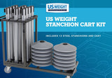 US Weight Stanchion Cart Kit – Silver photo 2